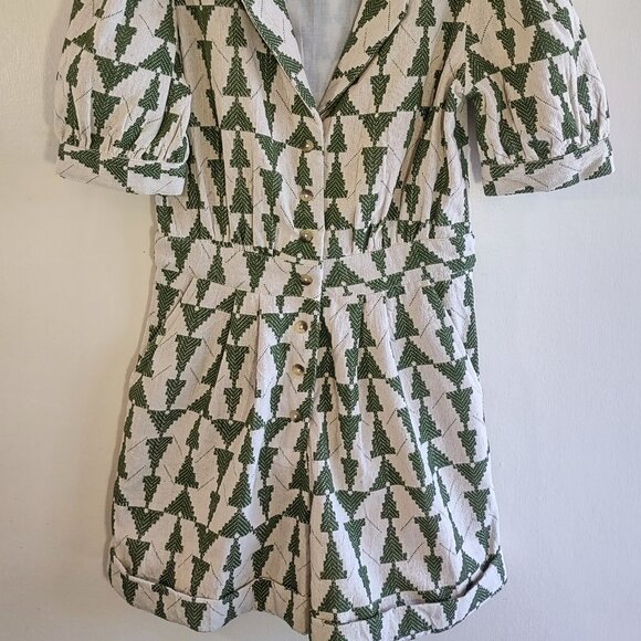 DRA Los Angeles Romper Shorts One-Piece Southwest Earthy Boho Chic XS - Picture 5 of 10